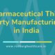 Pharmaceutical Third Party Manufacturing in India